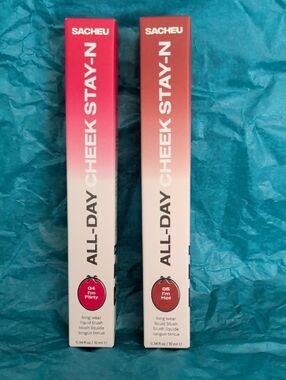 SACHEU All-Day Cheek Stay-N Liquid Blush (04 Flirty & 05 I'm Hot)